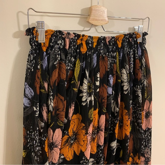 Halogen x Atlantic Pacific Crinkle Pleat Midi Skirt, Size XS - Picture 10 of 13